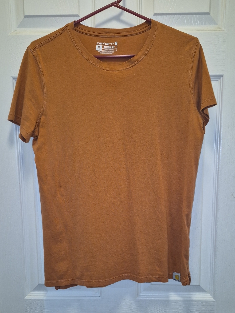 Carhartt Women’s Short-Sleeve Tee in Caramel Rust, Size Medium